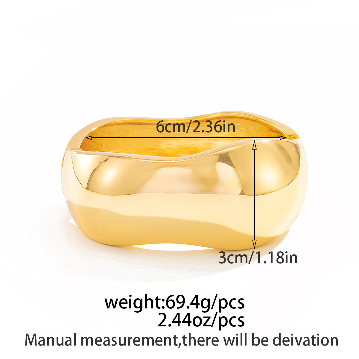 Planderful Geometric Alloy Bracelet Vienna Verve For Women Bold Statement Jewelry