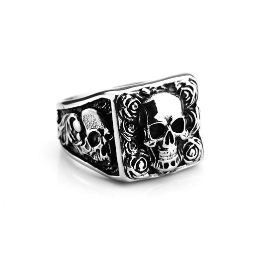 European And American Retro Stainless Steel Punk Ring