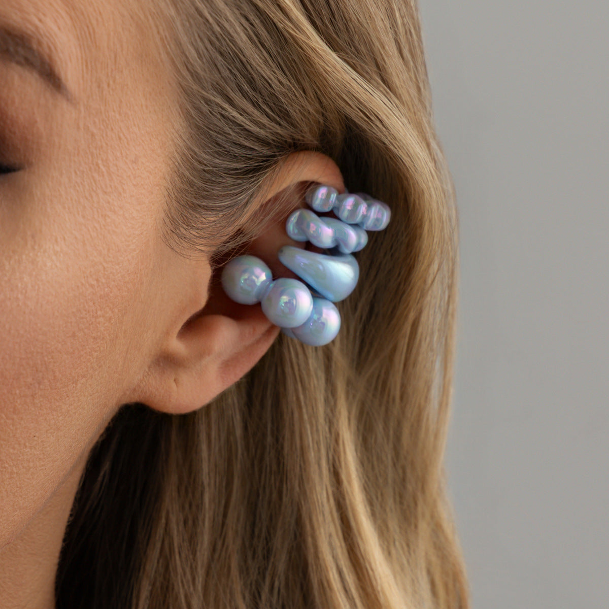 Planderful Vienna Verve No Piercing Clip On Ear Bone Earrings Set With Star Bead