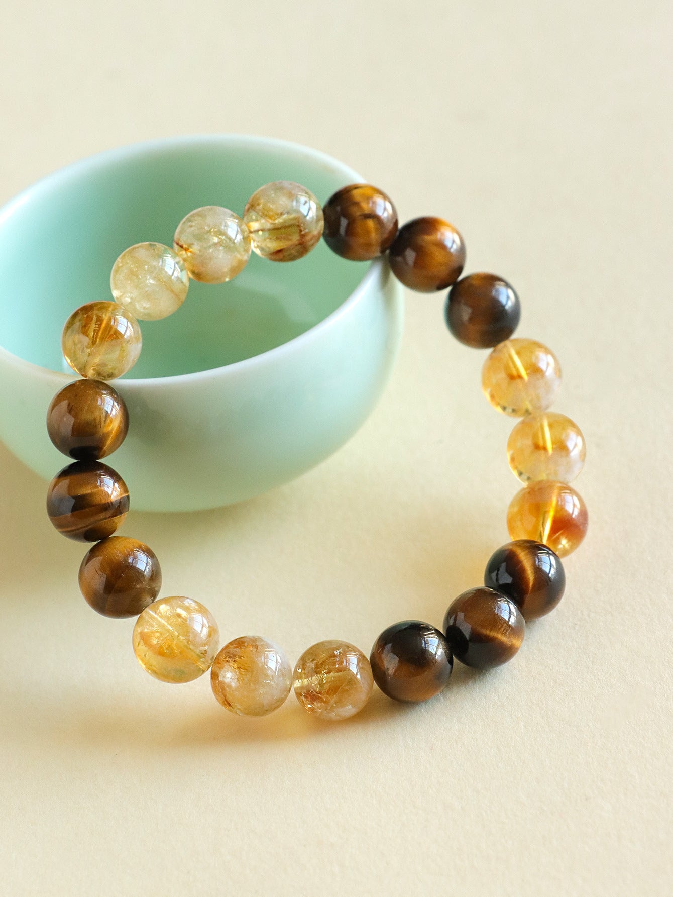 Planderful Fortune's Favor Bracelet – Premium Yellow Tiger Eye Gemstone
