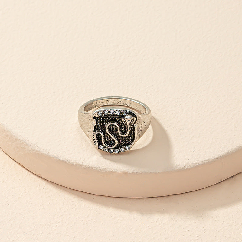 Vintage Serpentine Style Ring with a Personalized Twist