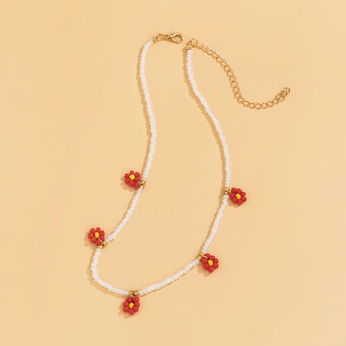 Planderful Vienna Verve Daisy Fringe Collarbone Necklace For Women Elegant Holiday Style