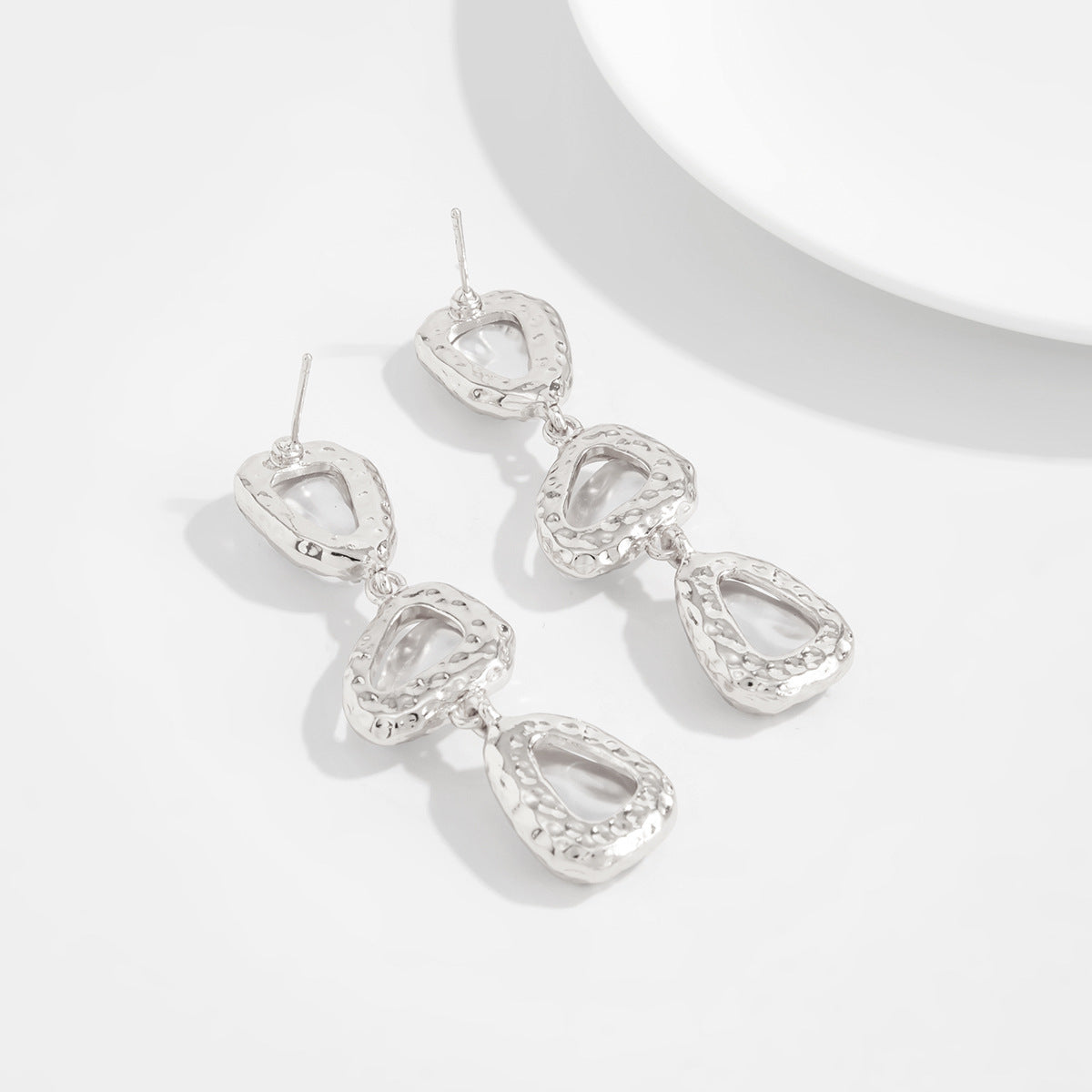 Planderful Pearl Geometric Pendant Earrings For Women Verve