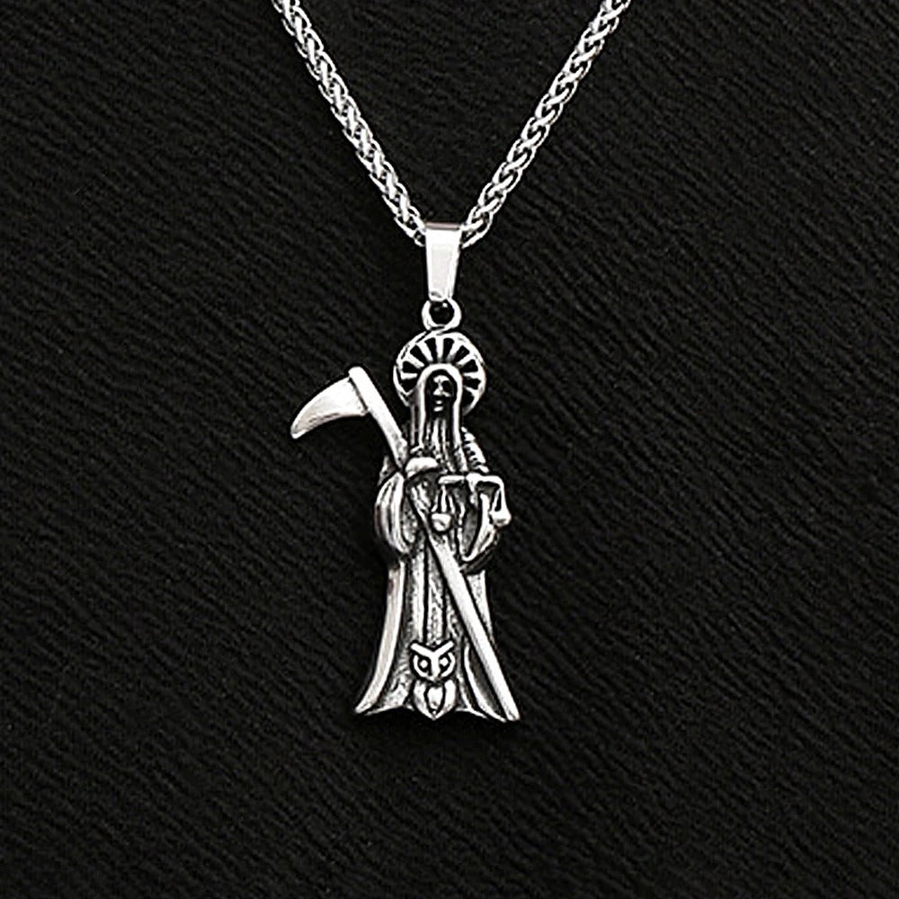 Punk Owl Stainless Steel Men's Pendant Necklace