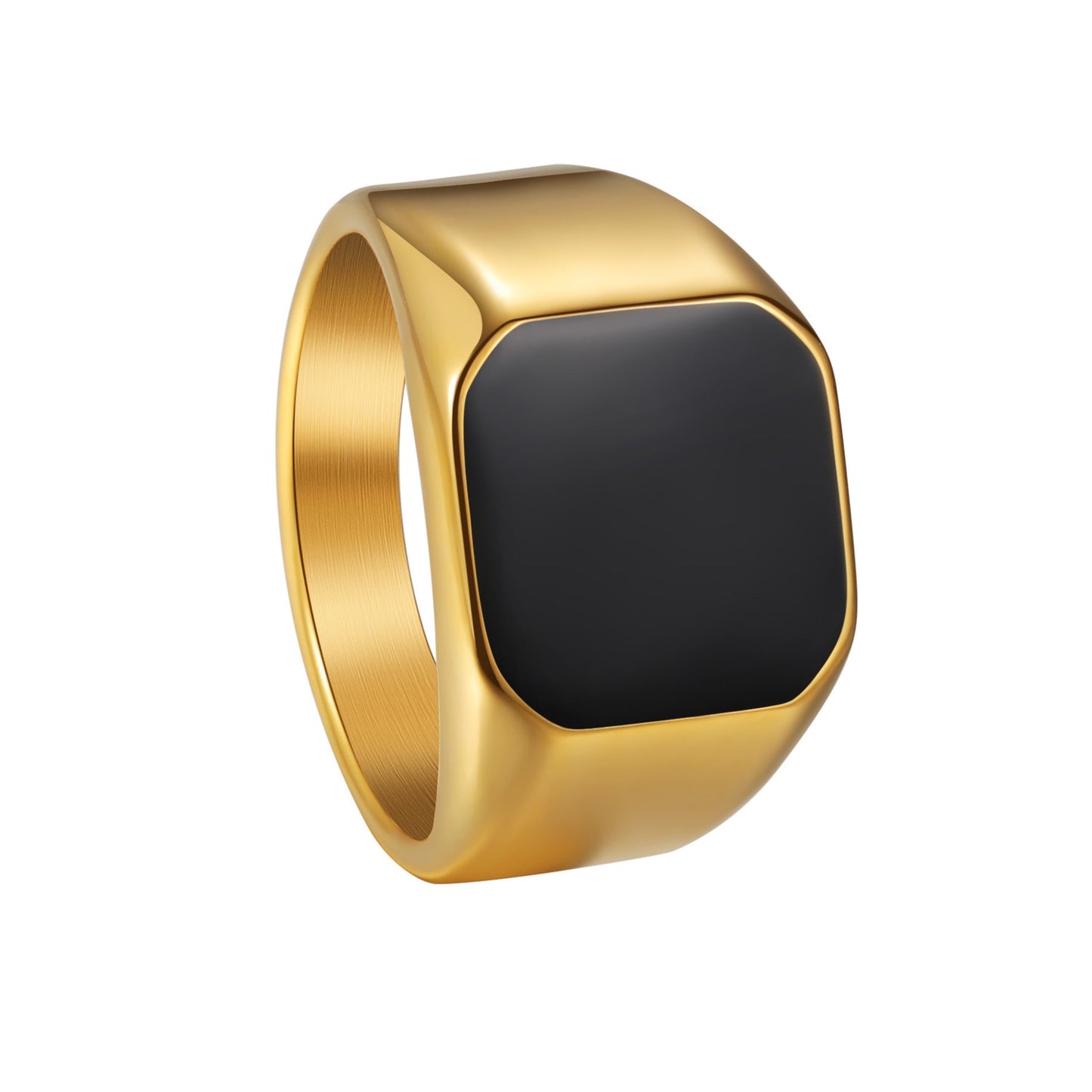Titanium Steel Ring Unisex Square Design Durable Minimalist Jewelry By Planderful Everyday Genie Collection