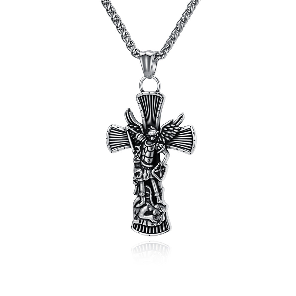 Stainless Steel Cross Vintage Necklace