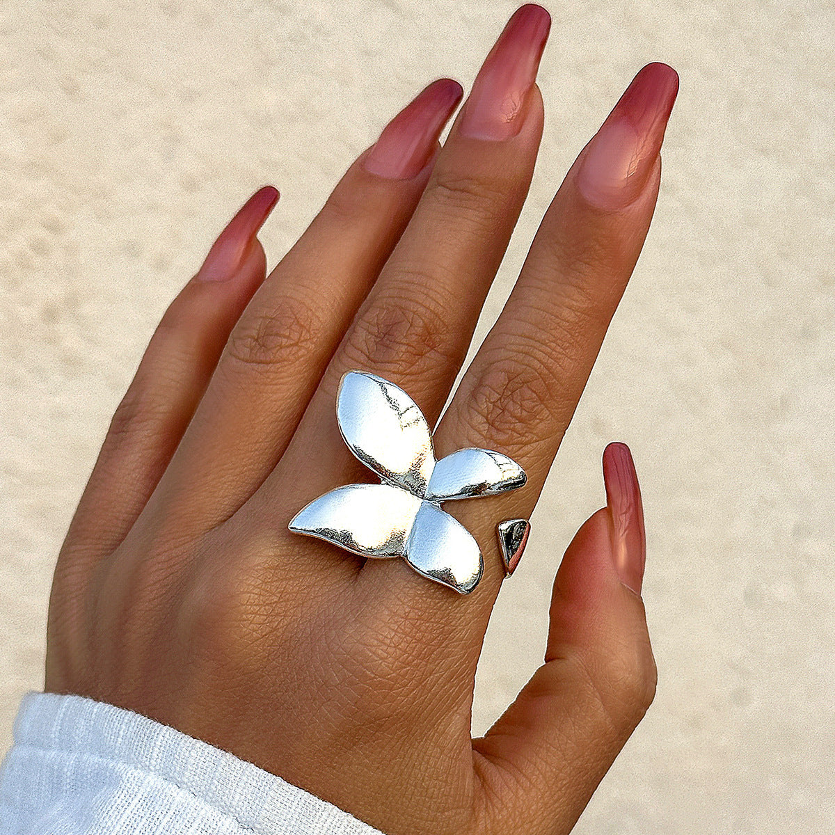 Butterfly Bow Two-finger Exaggerated Ring from Vienna Verve Collection