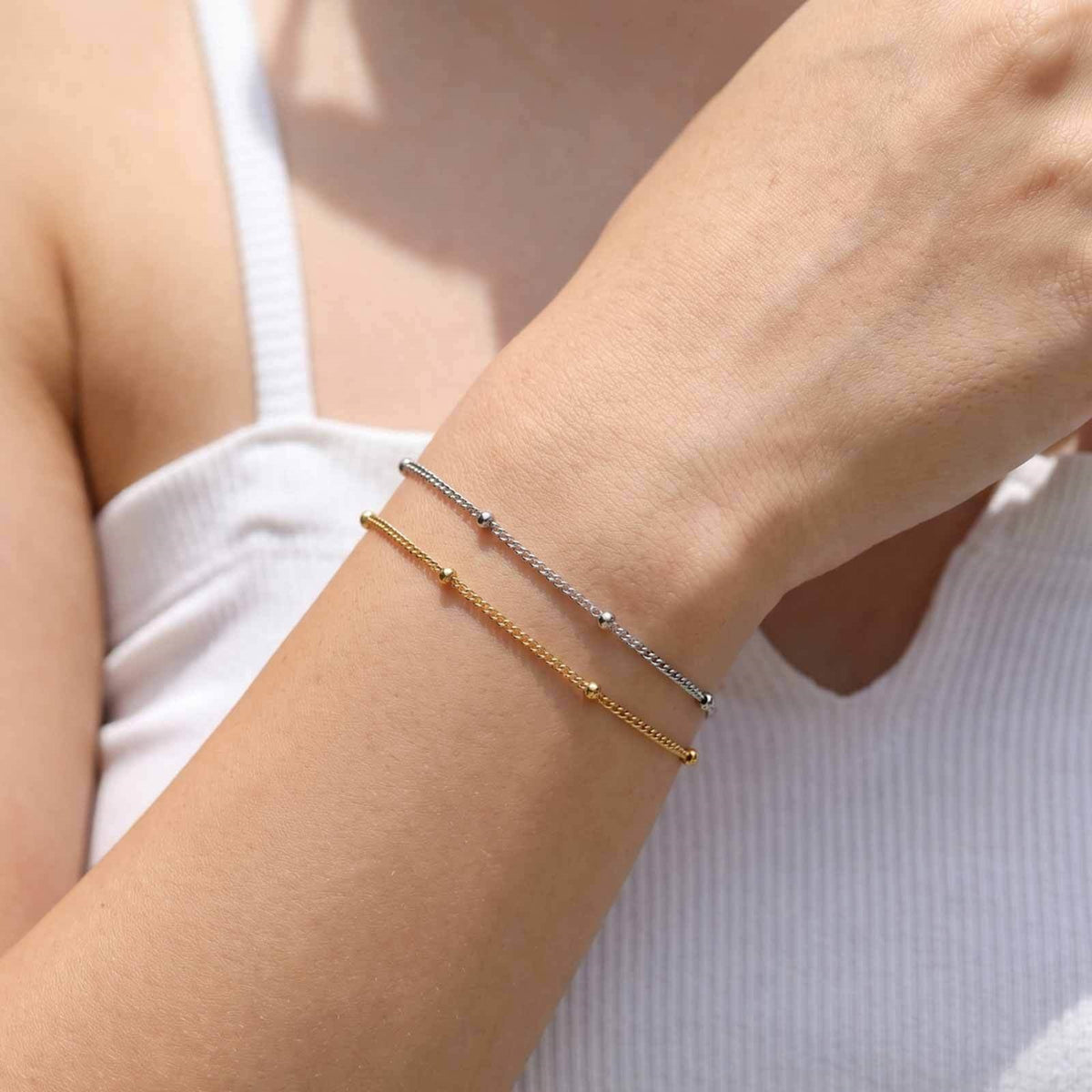 Minimalist Beaded Bracelet for Women