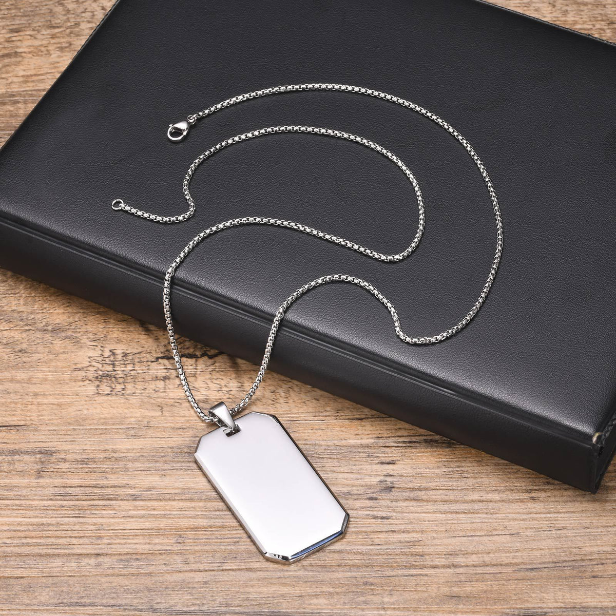 Dog Tag Stainless Steel Necklace for Men