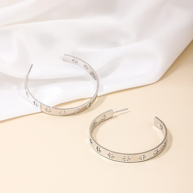 Luxurious Vienna Verve Metal Flower Earrings