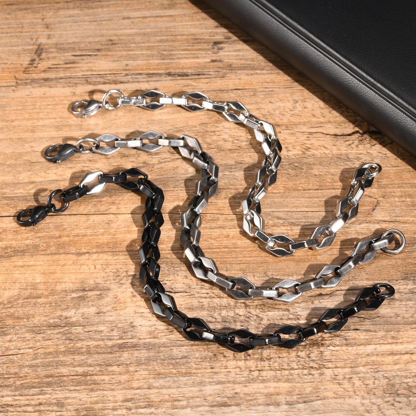 Jewelry Hip Hop Stainless Steel Lip Chain Bracelet for Men
