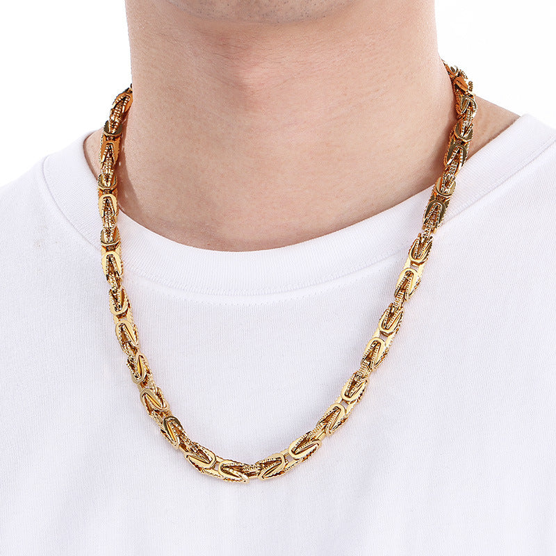 Planderful V-Byzantine Gear Bracelet For Men Titanium Steel