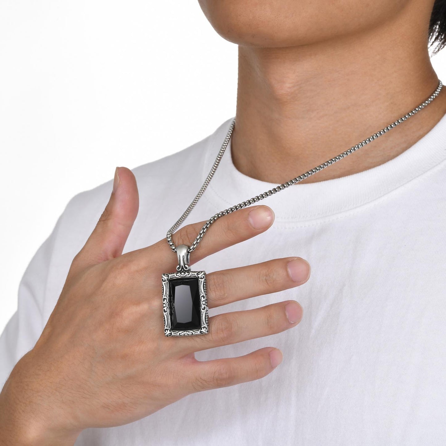 Titanium Steel Men's Jewelry Stainless Steel Pendant Necklace