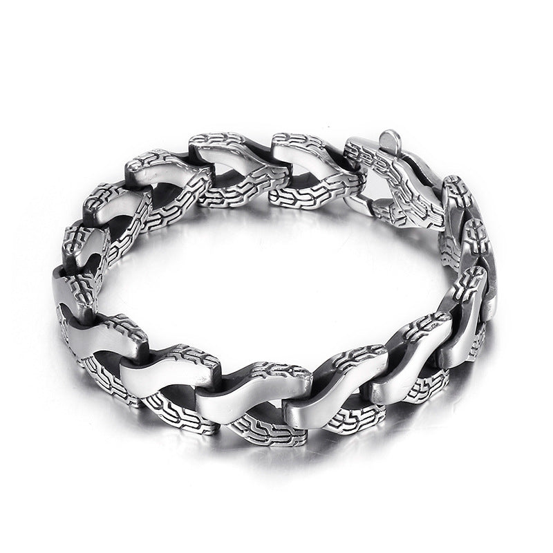 Punk Style Keel Men's Titanium Steel Bracelet