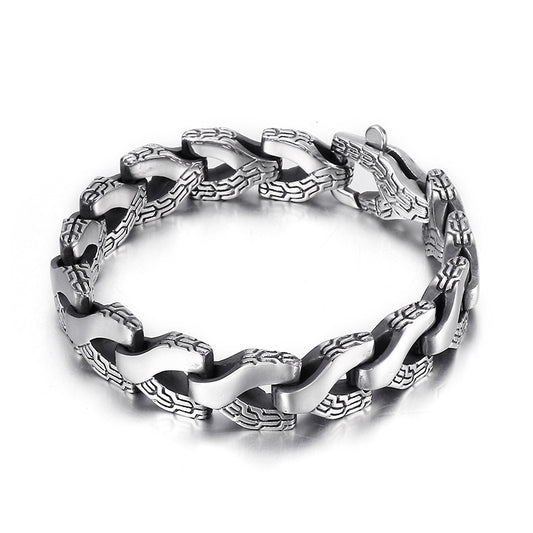 Punk Style Keel Men's Titanium Steel Bracelet