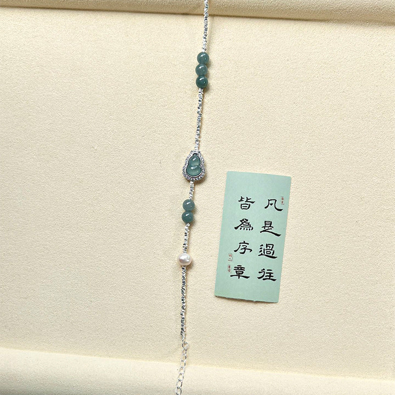 New Chinese Style Daughter Gold Gourd Bracelet S925 Silver Jewelry