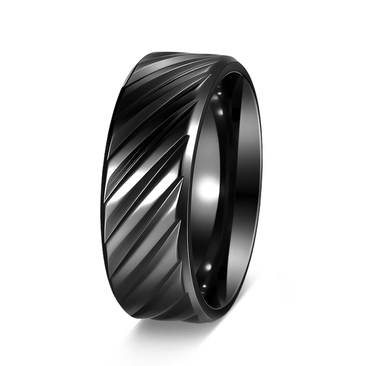 Premium Titanium Steel Ring For Men Unisex Twill Design By Planderful Everyday Genie Collection
