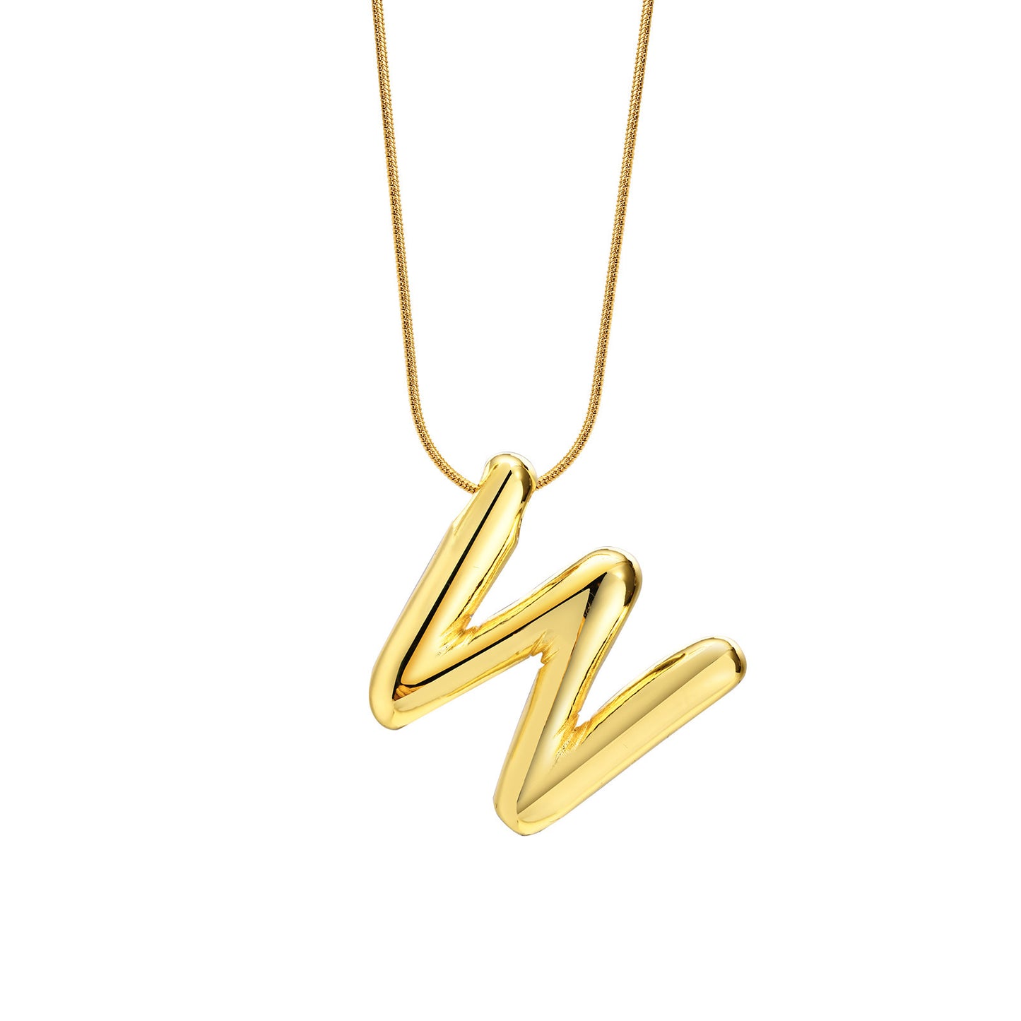 Fashion Round Snake Chain Necklace Women's Gold Jewelry Wholesale