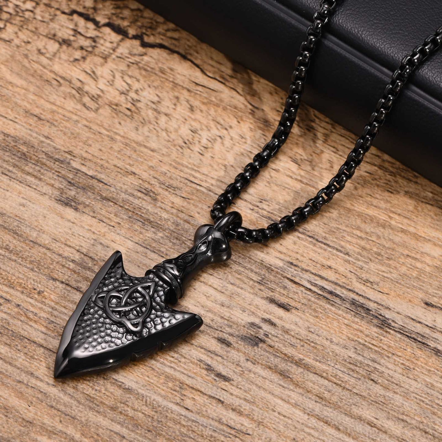Cross-Border Jewelry Stainless Steel Celtic Knot Arrow Pendant