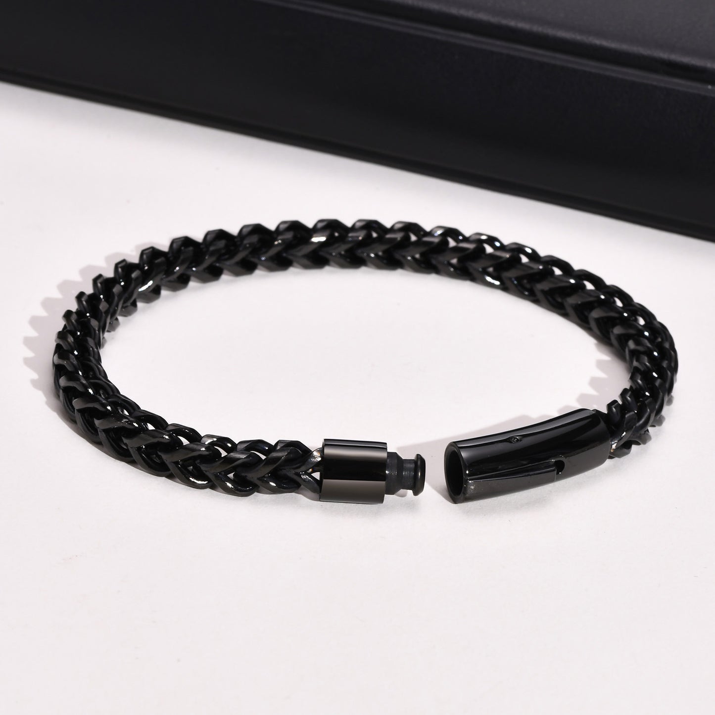 Stainless Steel Bracelet Retro Gray Keel Chain for Men