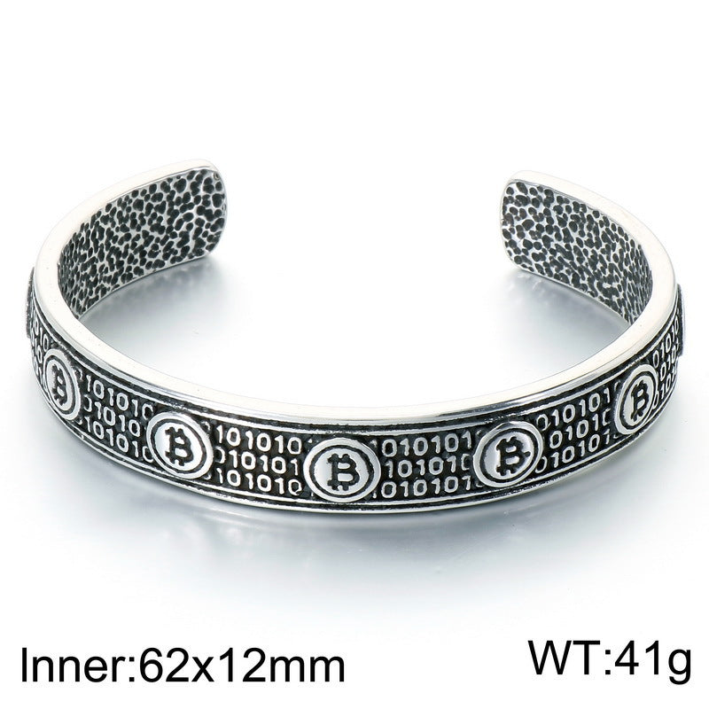 Nordic Viking Rune Rune Thor's Hammer Open Bracelet Celtic Knot Life Tree Stainless