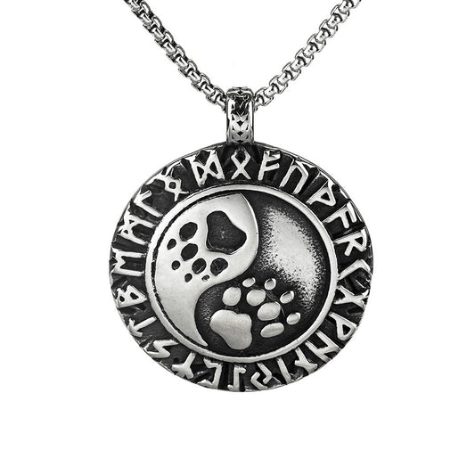 Viking Animal Stainless Steel Men's Pendant Necklace