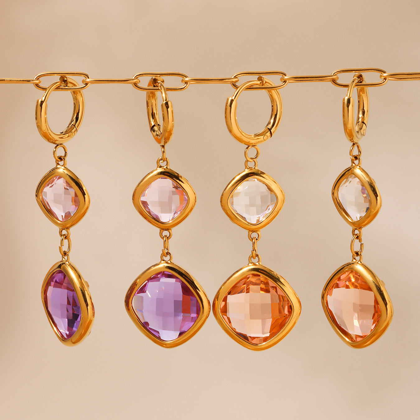 Planderful Czech Glass Earrings For Women Luxury Jewelry
