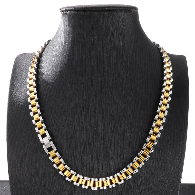 Stainless Steel Men Necklace 10mm Chain Planderful Everyday