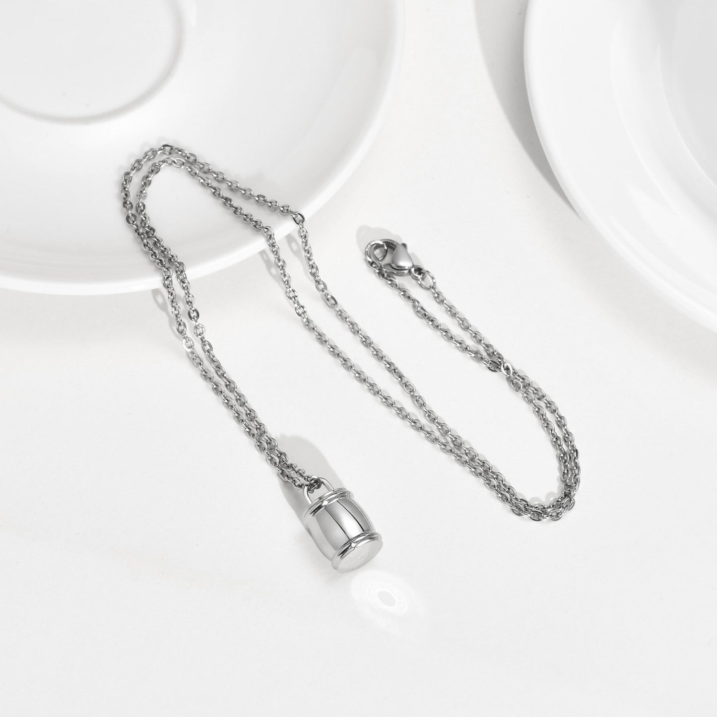 Cross-Border Jewelry Commemorative Pendant Necklace Small Jar Urn