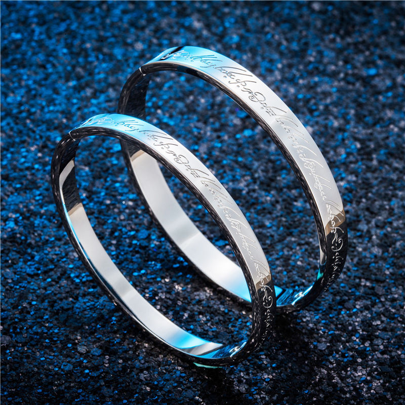 Planderful Jewelry Titanium Steel Bracelet Couples