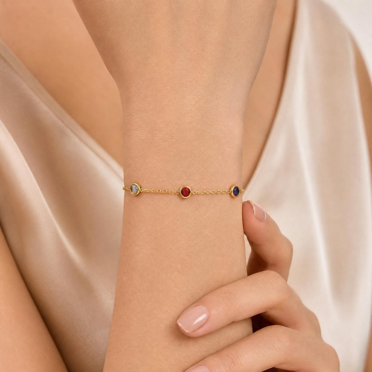 **Zircon Stainless Steel Bracelet Unisex