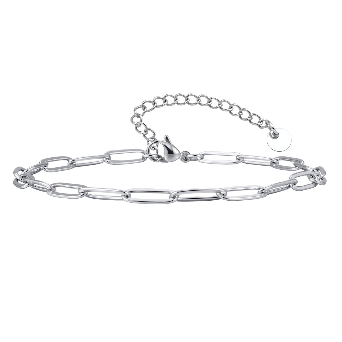 Personalized Creative Long Square Stainless Steel Anklet