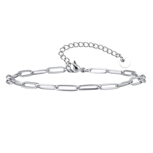 Personalized Creative Long Square Stainless Steel Anklet