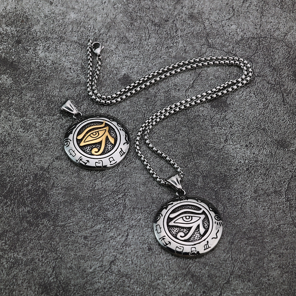 European And American Style Fashion Eye Of Horus Rune Pendant