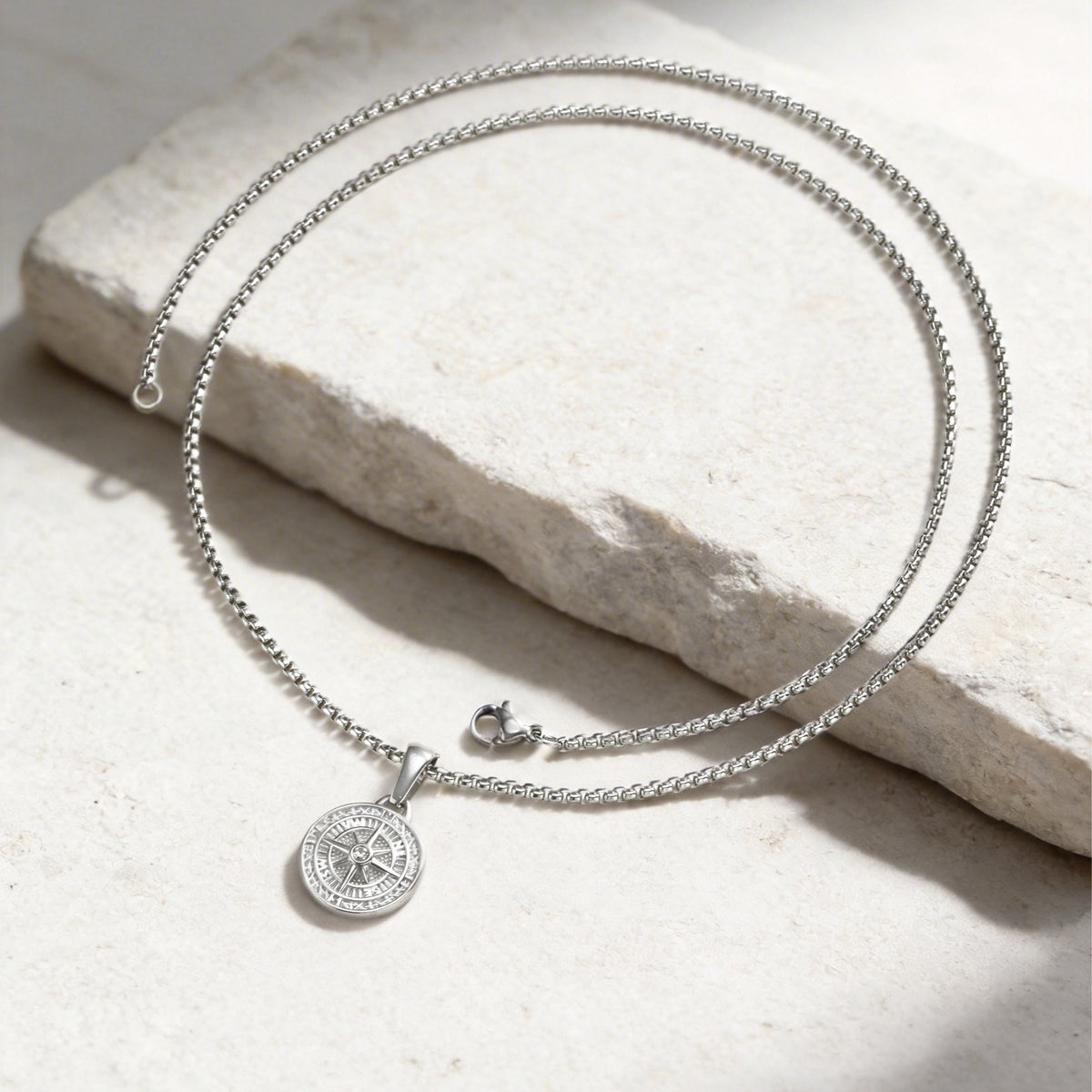 Zircon Stainless Steel Necklace Unisex