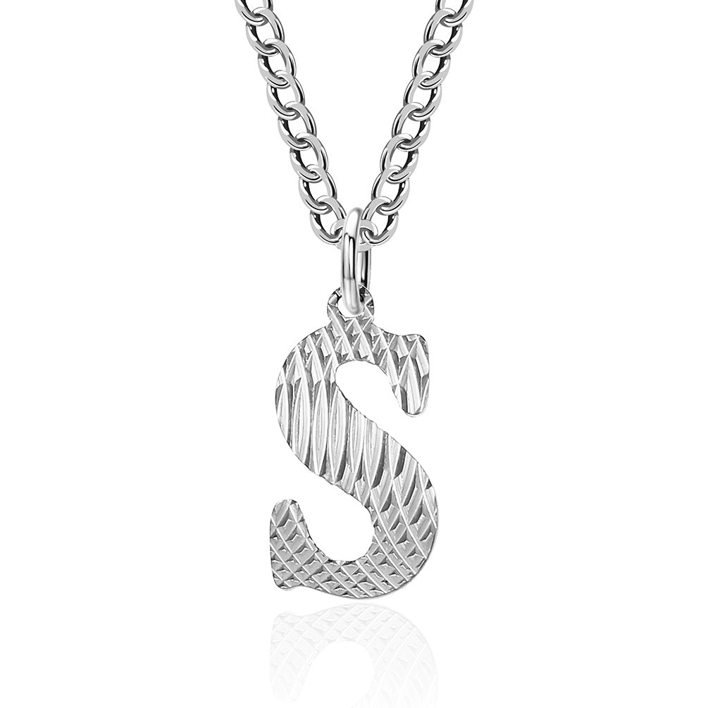 Planderful Everyday Genie Gold Plated Letter Surname Pendant For Couples Unisex Premium Magazine Style Jewelry