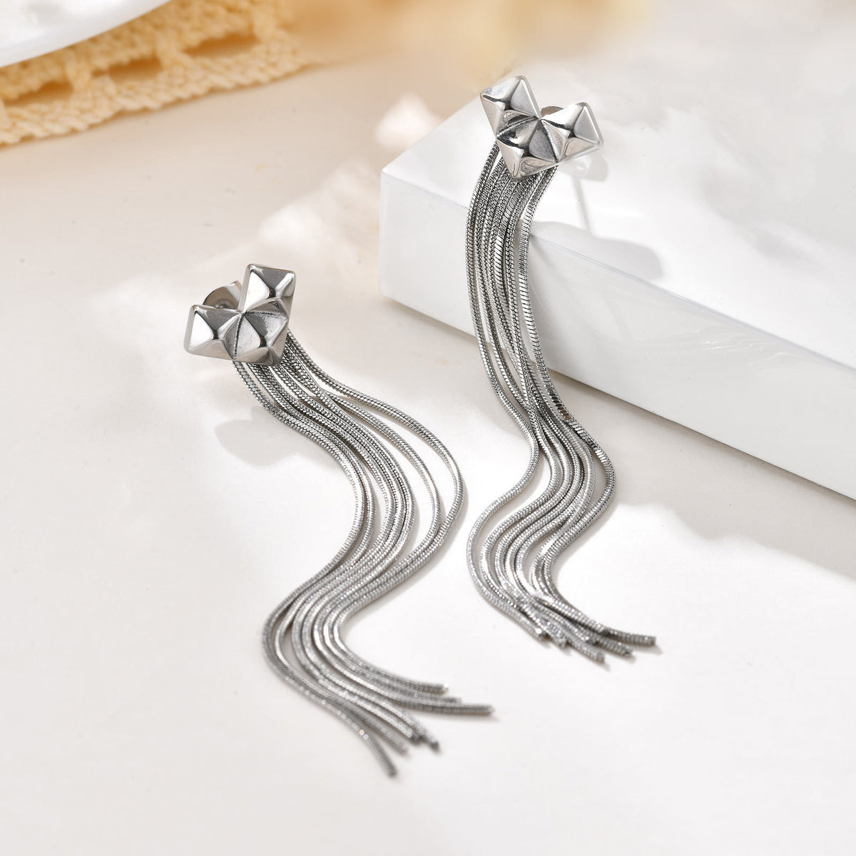 Stainless Steel Heart Earrings