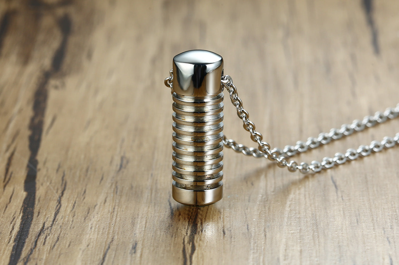Stainless Steel Threaded Pet Urn Pendant Openable Wholesale