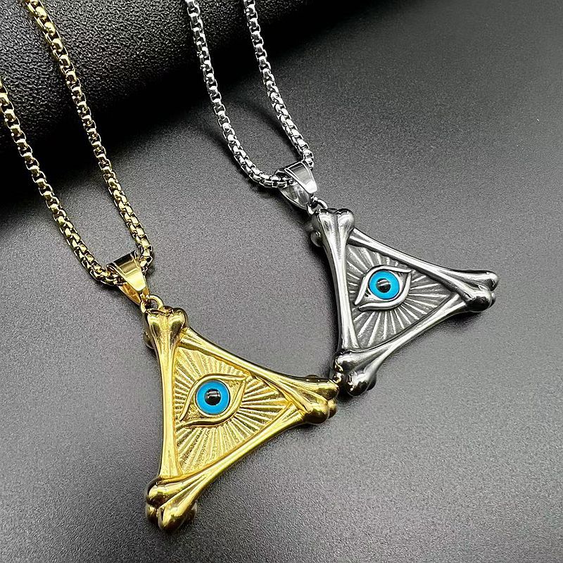 Gold-Plated Stainless Steel Necklace - Statement Punk