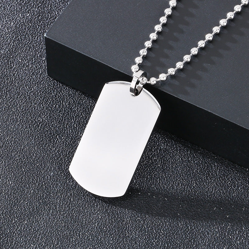 Planderful Men Titanium Steel Versatile Bead Chain Necklace