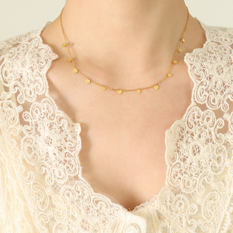 Golden Roman Palace Clavicle Chain Necklace - Everyday Genie Collection