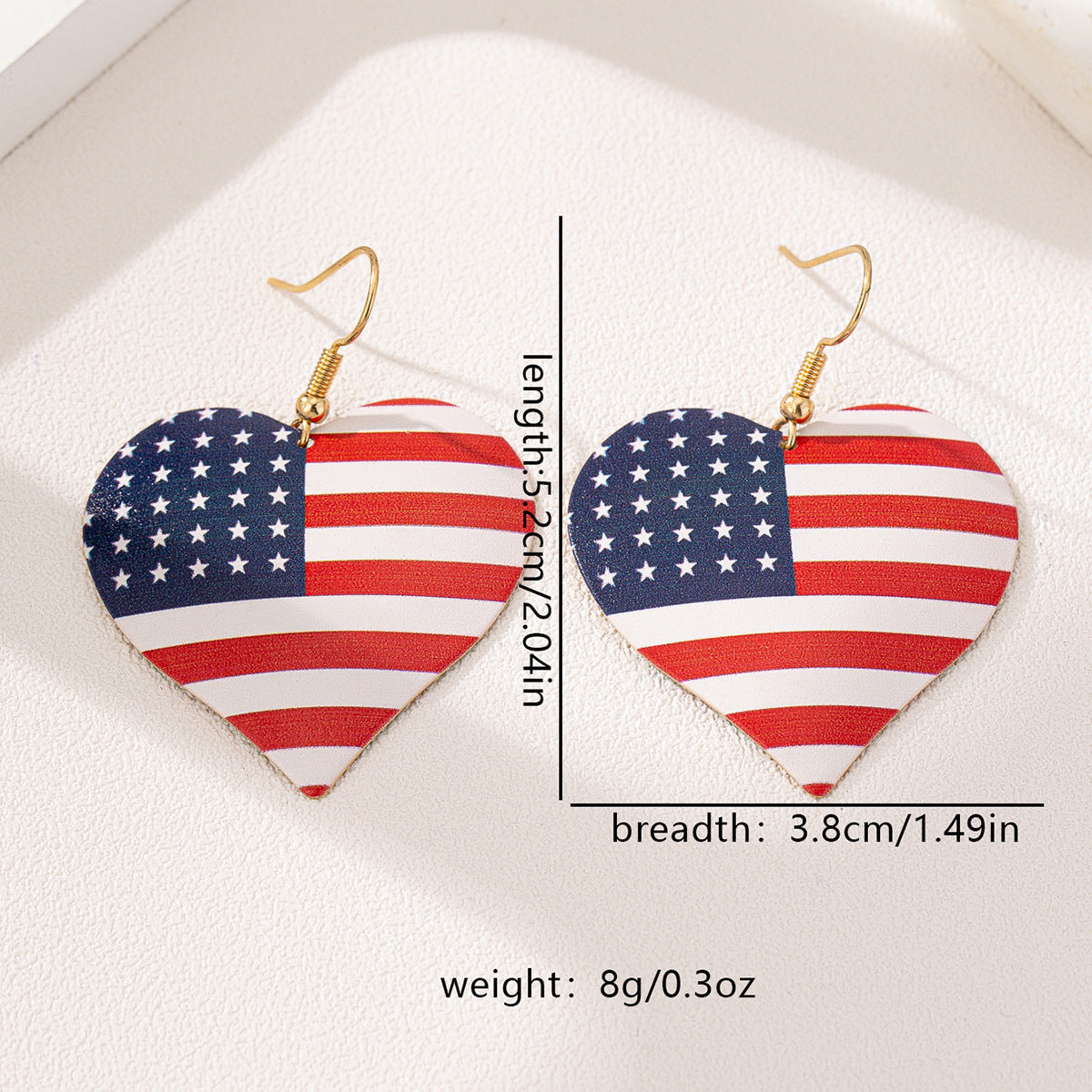Planderful Vienna Verve Earrings – Stylish American Independence Day Design