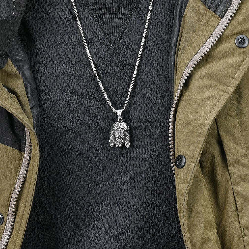 Cross-Border E-Commerce Titanium Steel Necklace for Men