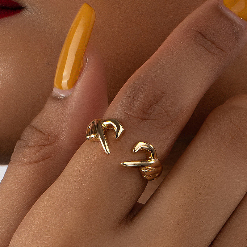 Vienna Verve: Chic Love Gesture Ring and Elegant Fashion Earrings Collection