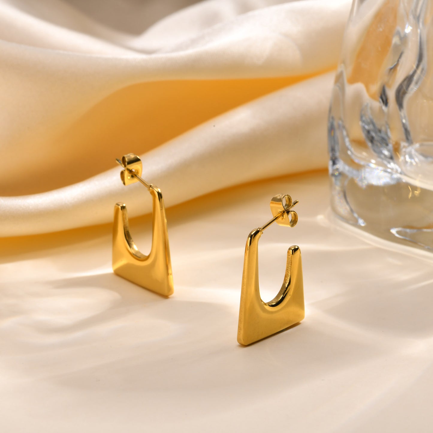 Personalized Fashion Earrings 18K Gold U-Earrings For Women