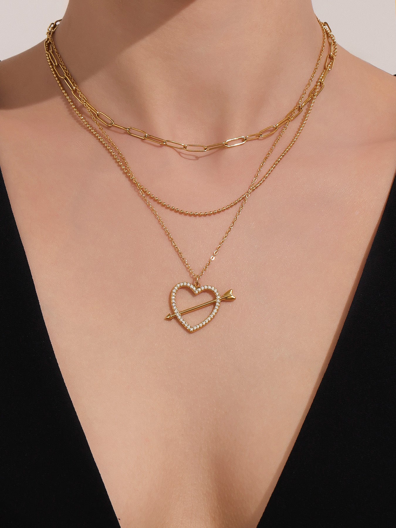 Planderful Collarbone Necklace Arrow Pendant For Women