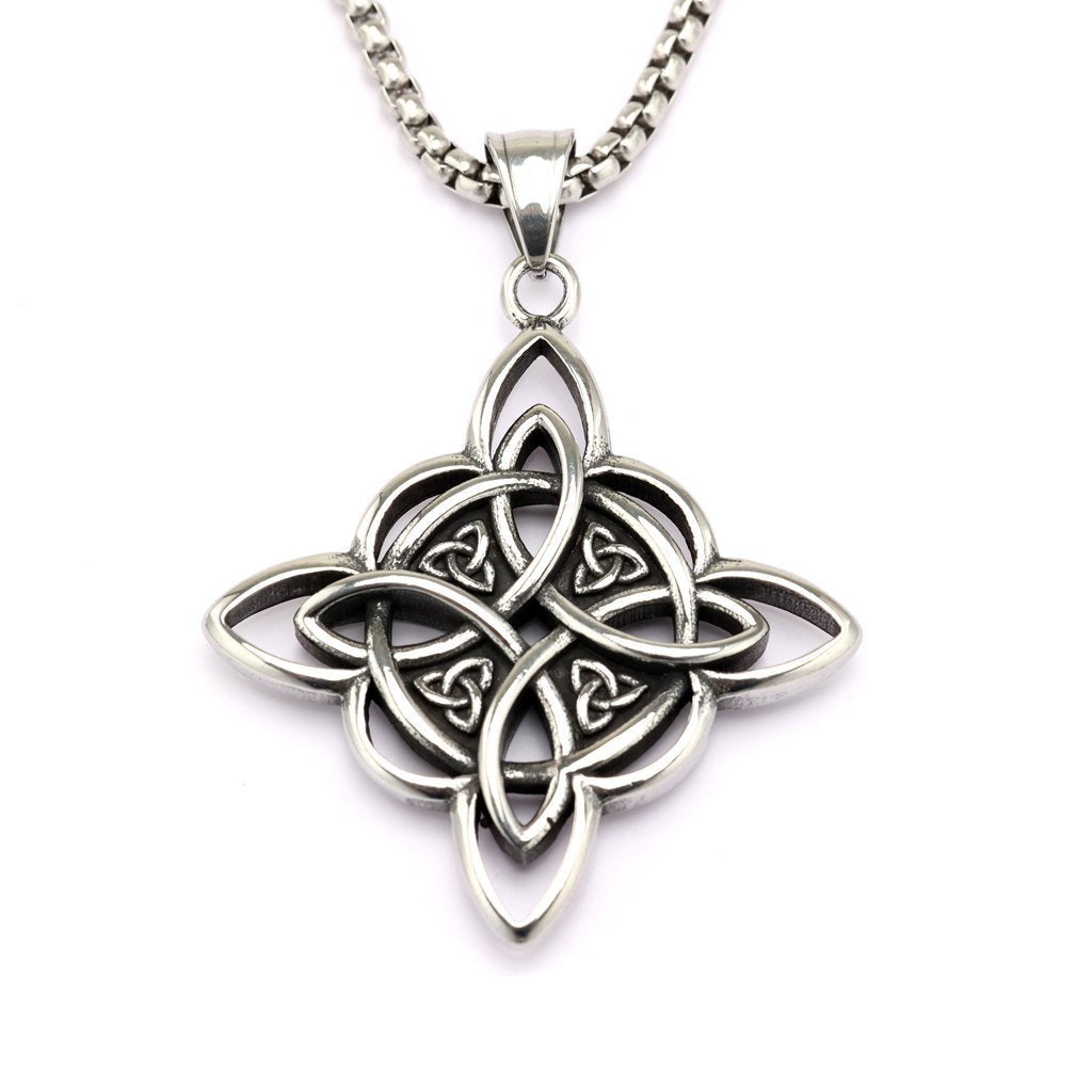 Vintage Stainless Steel Men's Pendant Necklace