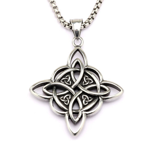 Vintage Stainless Steel Men's Pendant Necklace