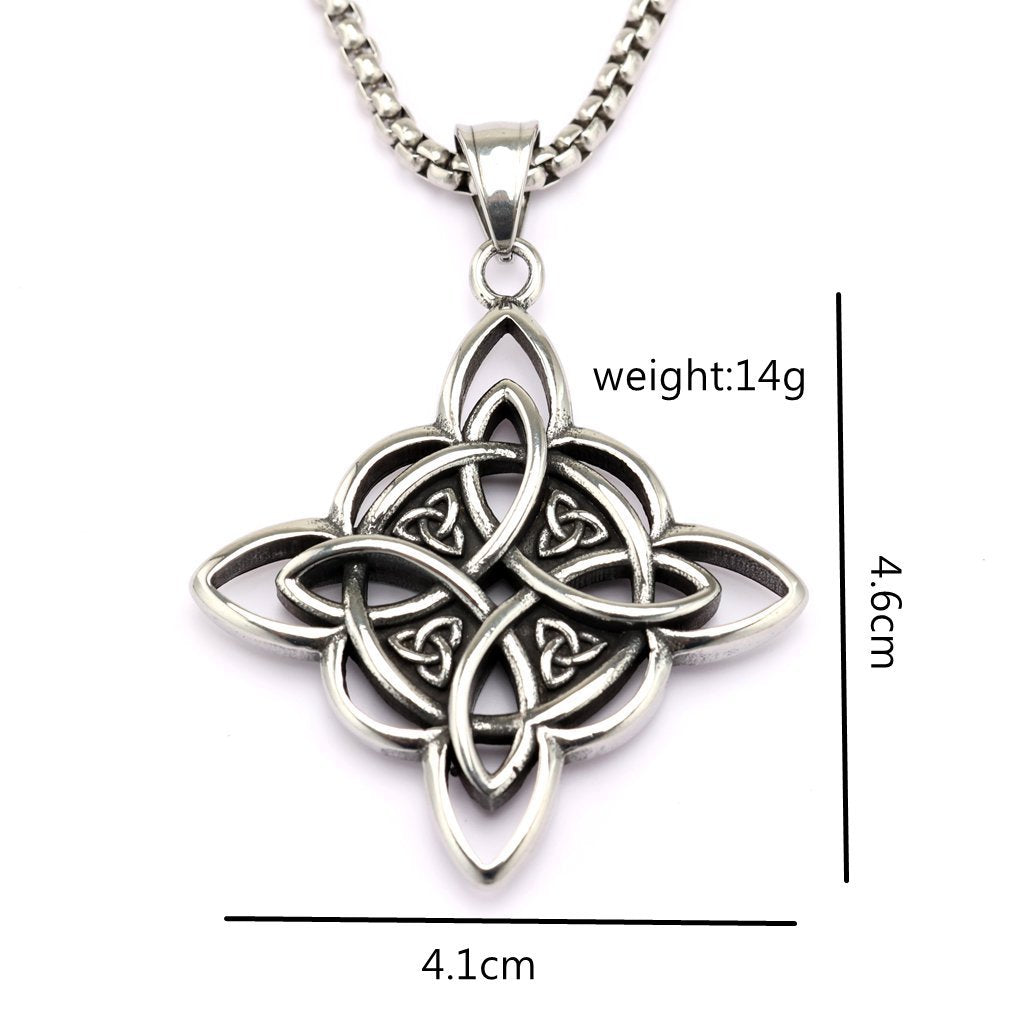 Vintage Stainless Steel Men's Pendant Necklace