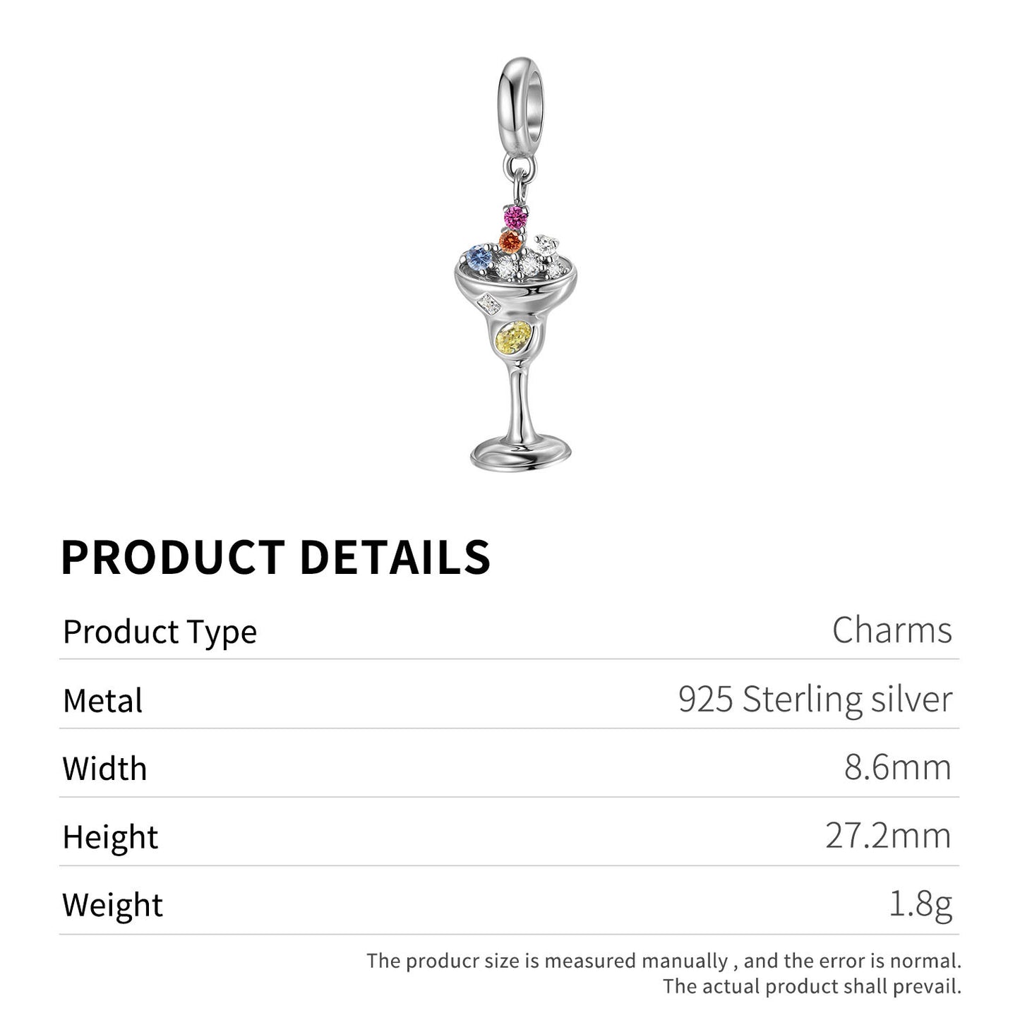 Planderful Jewelry Sterling Silver Zircon Pendant Necklace